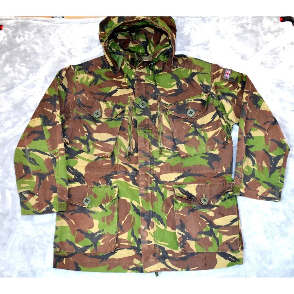 Vintage British Military‎ Jacket DPM Field 170/104 Camouflage Combat Smock Coat